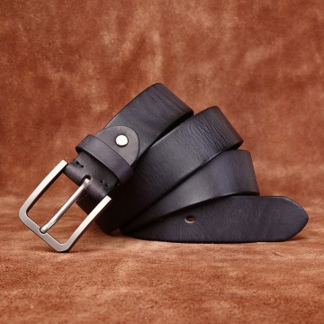 Чоловічий шкіряний ремінь Wingfield чорний фото