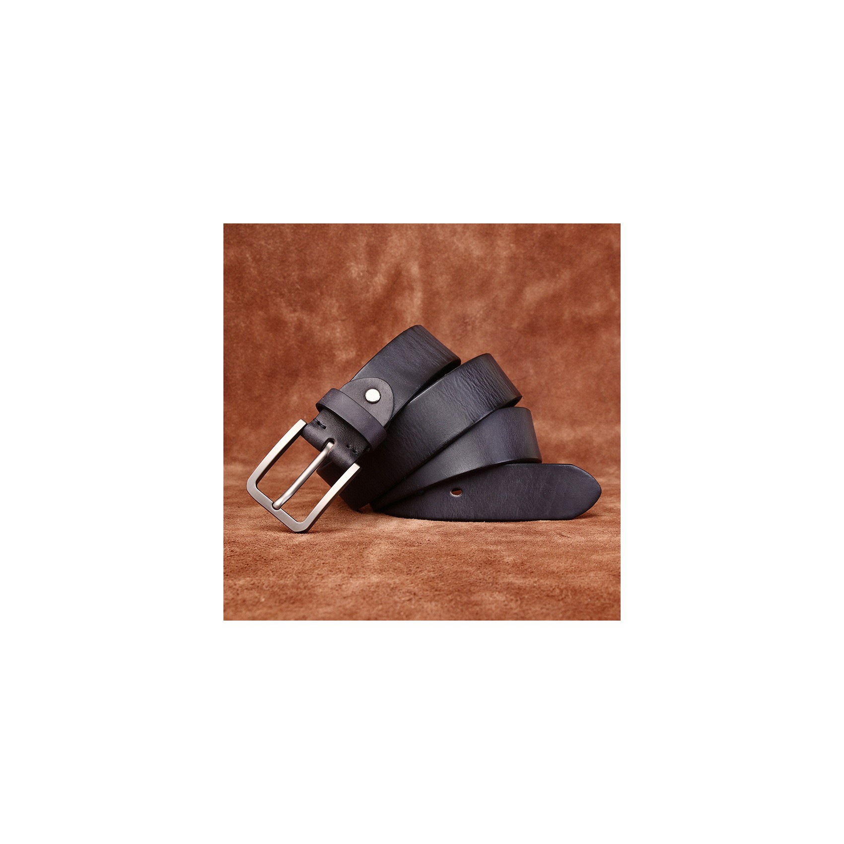 Мужской кожаный ремень Wingfield черный