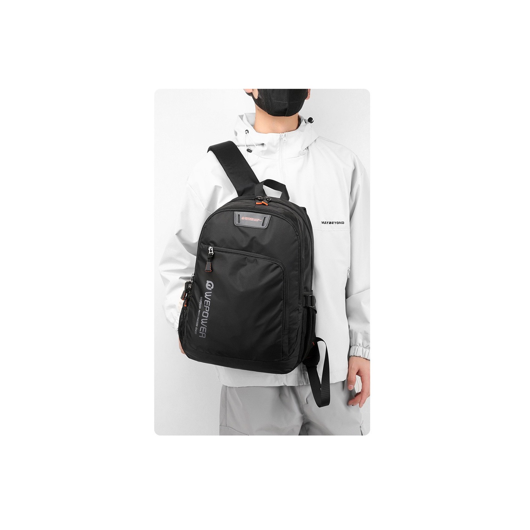 Мужской рюкзак для ноутбука WePower черный