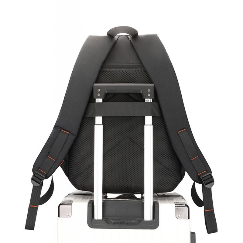 Чоловічий рюкзак для ноутбука WePower чорний - 6 фото