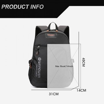 Мужской рюкзак для ноутбука WePower черный фото