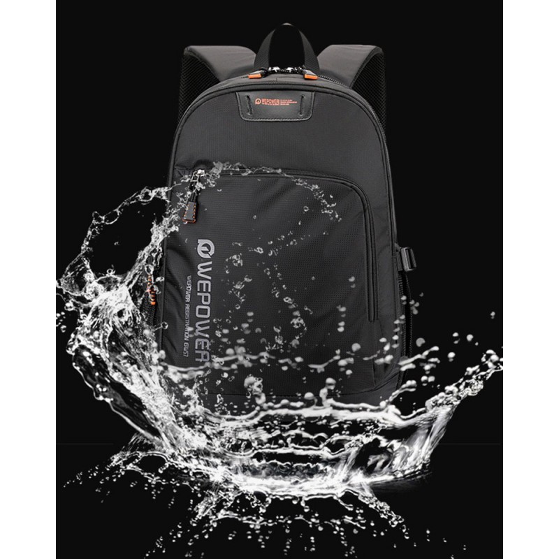 Мужской рюкзак для ноутбука WePower черный - 17 фото