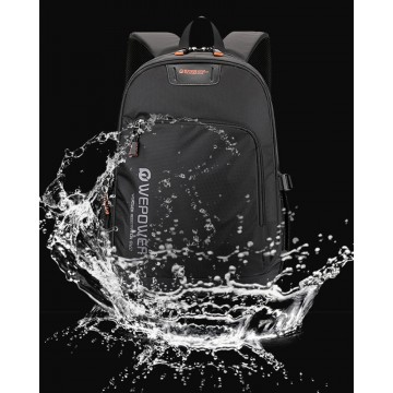 Чоловічий рюкзак для ноутбука WePower чорний фото