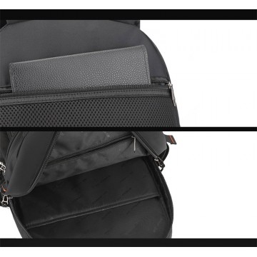 Чоловічий рюкзак для ноутбука WePower чорний фото