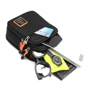 Мужская сумка барсетка Power через плечо черная фото