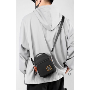 Мужская сумка барсетка Power через плечо черная фото