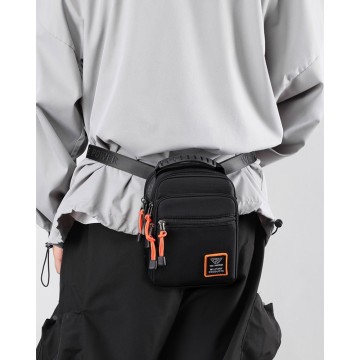 Мужская сумка барсетка Power через плечо черная фото