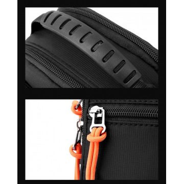 Мужская сумка барсетка Power через плечо черная фото