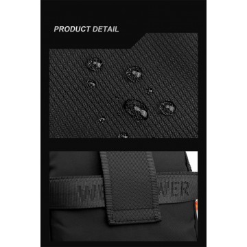 Мужская сумка барсетка Power через плечо черная фото