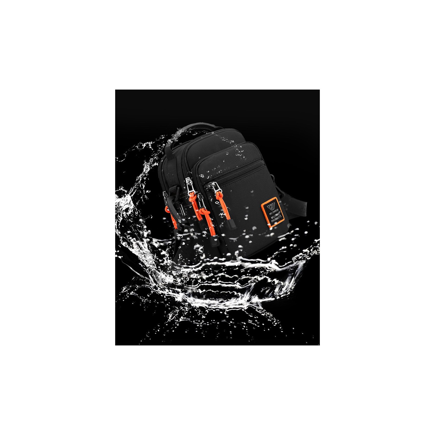 Мужская сумка барсетка Power через плечо черная