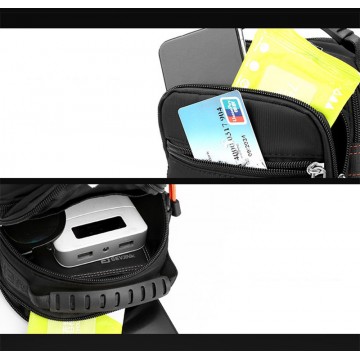 Мужская сумка барсетка Power через плечо черная фото