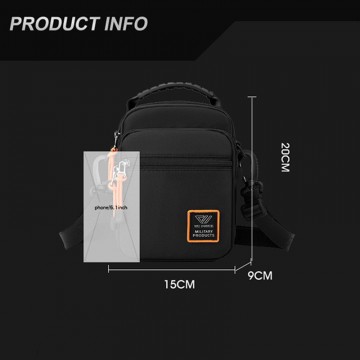 Чоловіча сумка барсетка Power через плече чорна фото