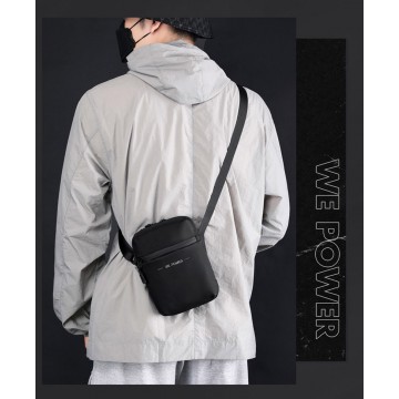 Чоловіча сумка барсетка WePower через плече чорна фото