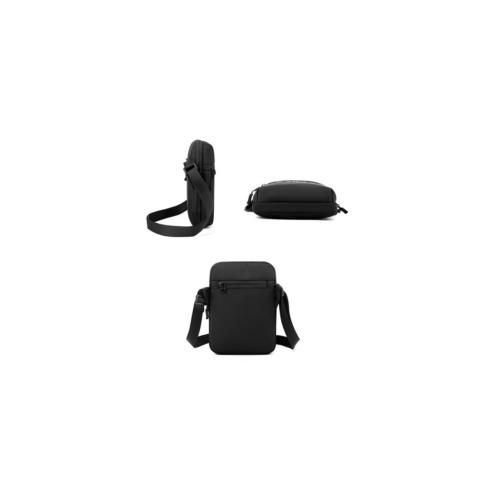 Чоловіча сумка барсетка WePower через плече чорна