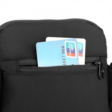 Мужская сумка барсетка WePower через плечо черная фото