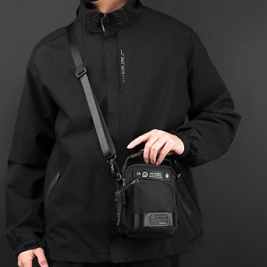 Чоловіча сумка барсетка Ewan через плече чорна