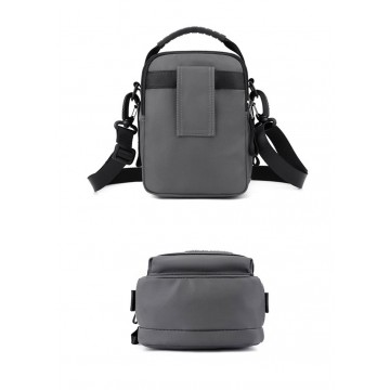 Мужская сумка барсетка Ewan через плечо серая фото