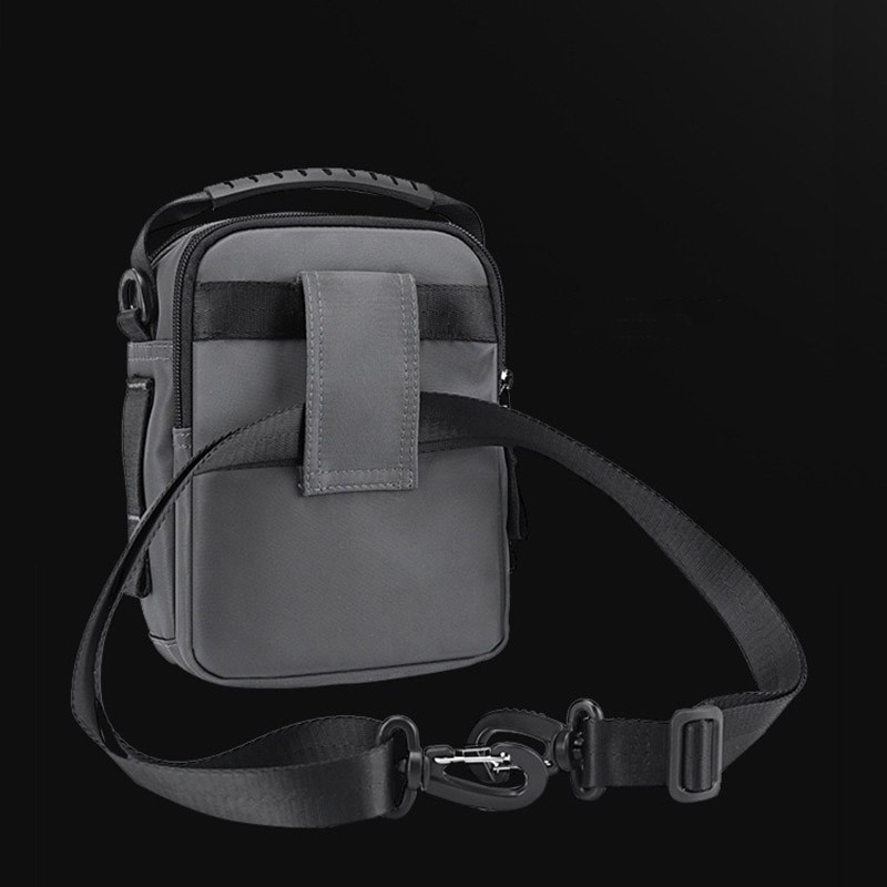Мужская сумка барсетка Ewan через плечо серая - 9 фото