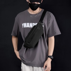 Сумка бананка на пояс Flint черная