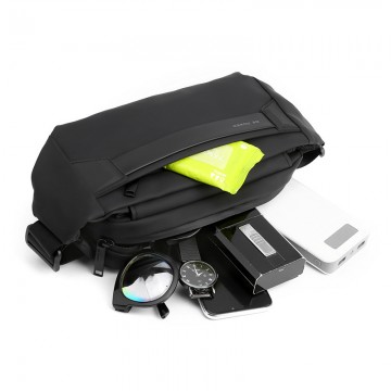 Сумка бананка на пояс Flint черная фото