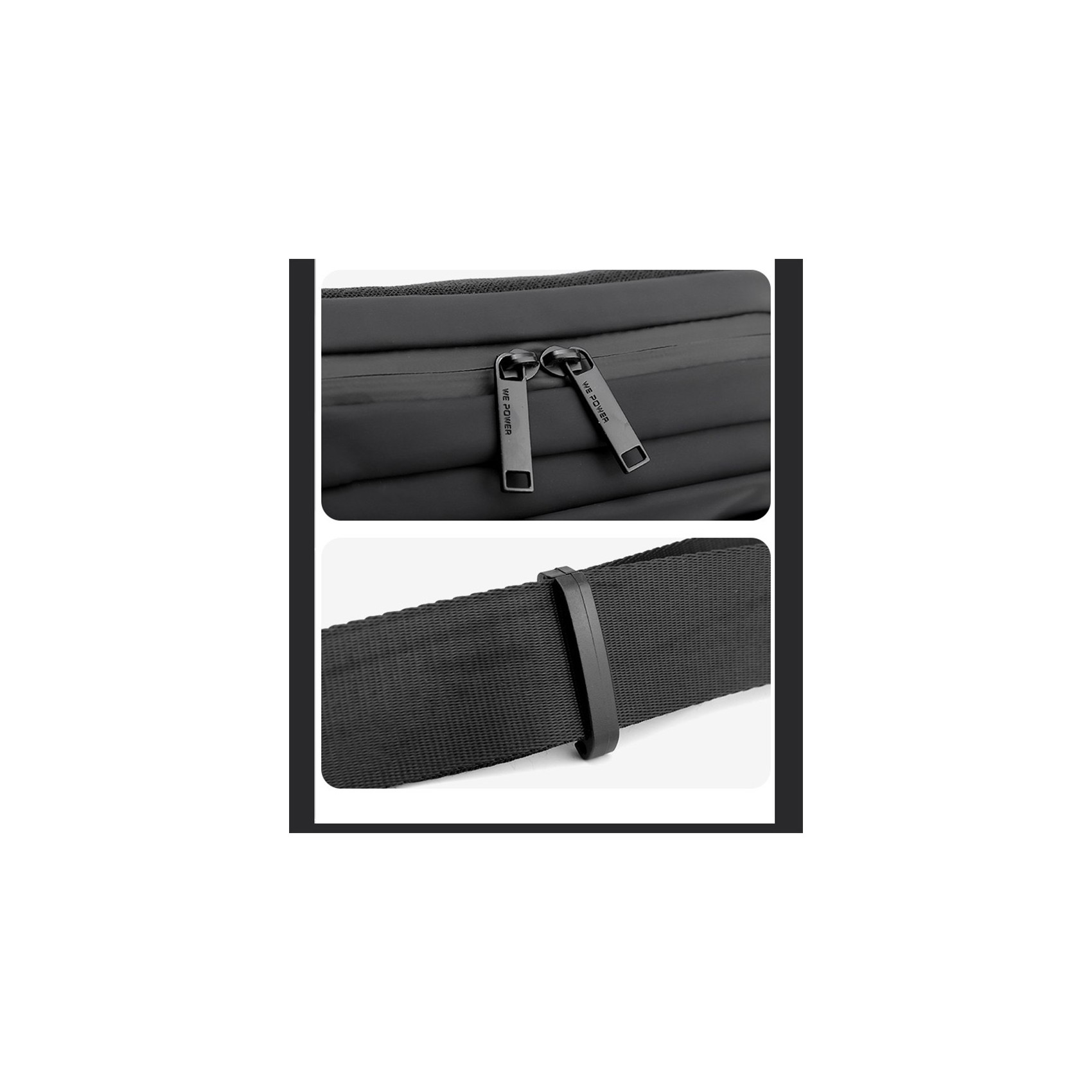 Сумка бананка на пояс Flint чорна