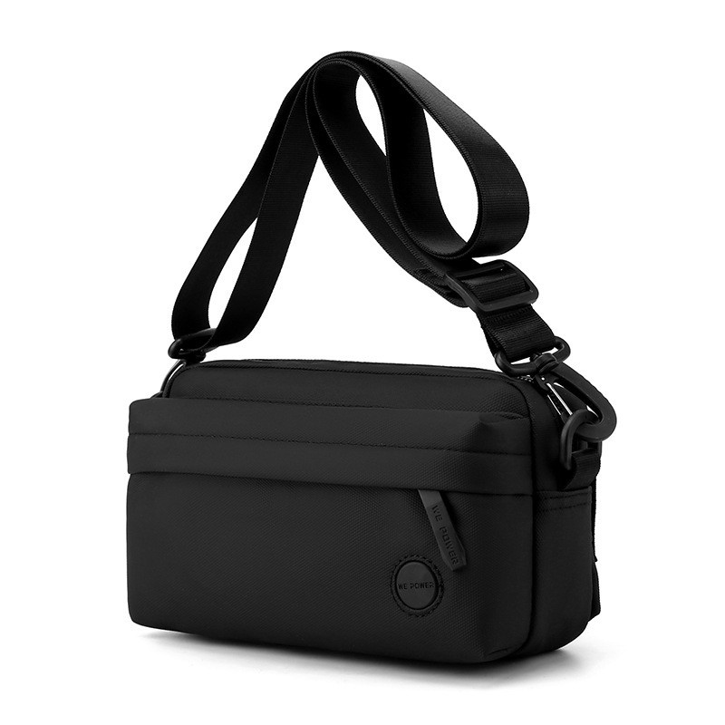 Мужская сумка через плечо Walker черная - 1 фото