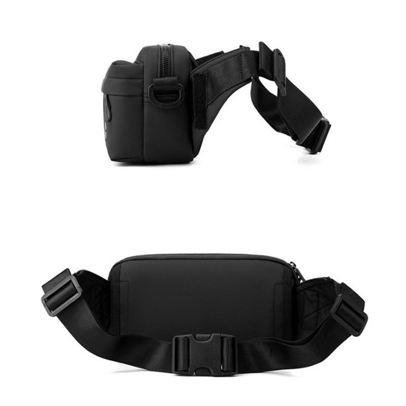 Мужская сумка через плечо Walker черная - 5 фото