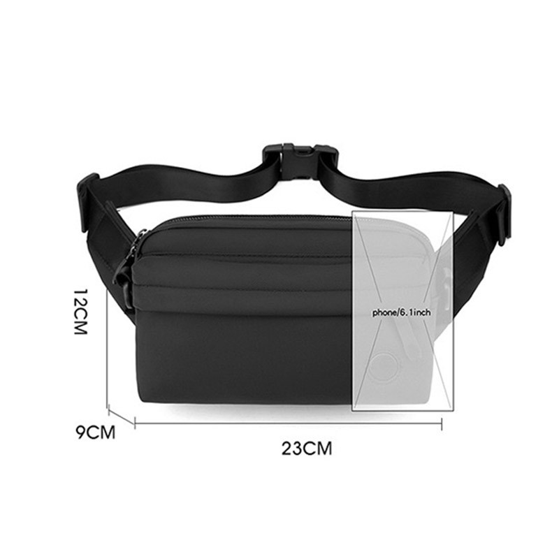 Чоловіча сумка через плече Walker чорна - 16 фото