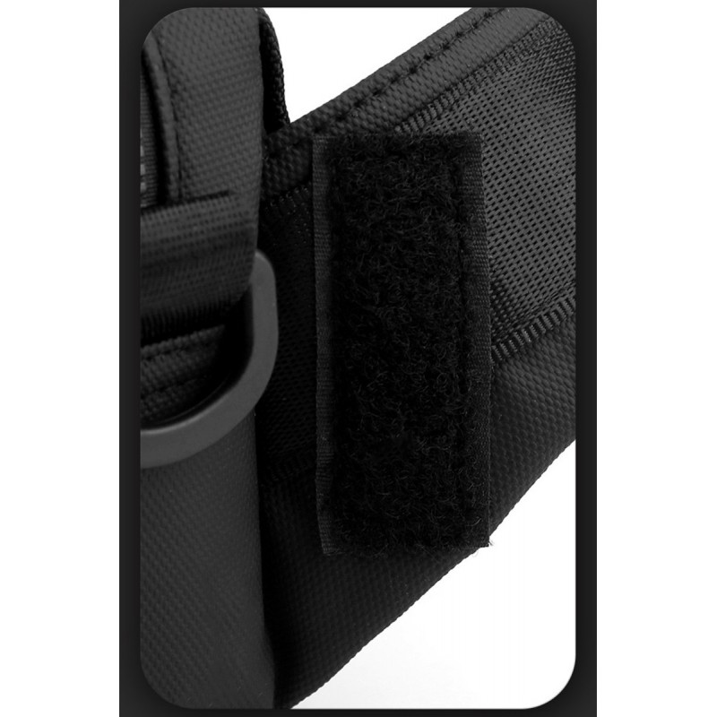 Мужская сумка через плечо Walker черная - 14 фото