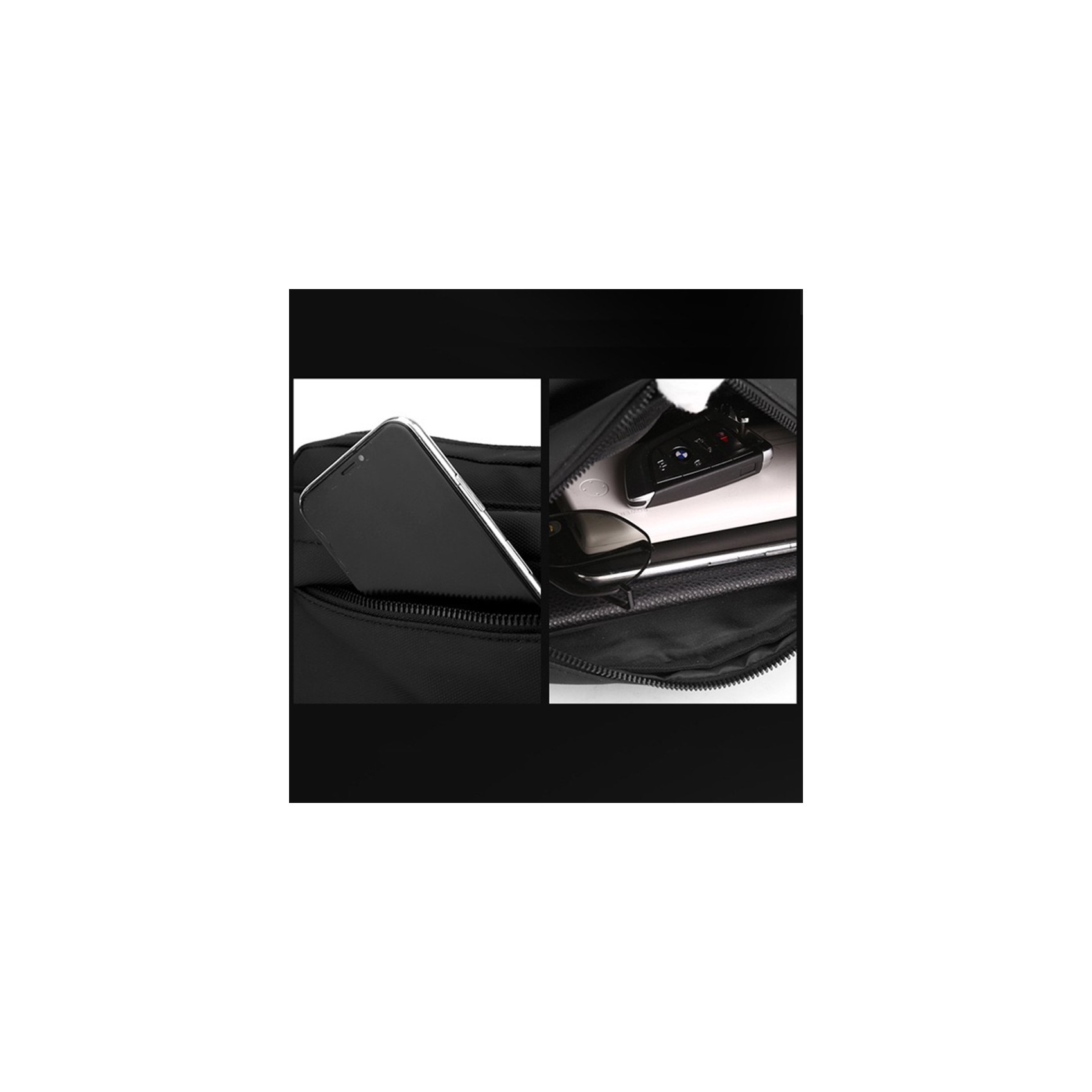 Чоловіча сумка через плече Walker чорна