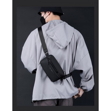 Сумка бананка на пояс WePower чорна фото