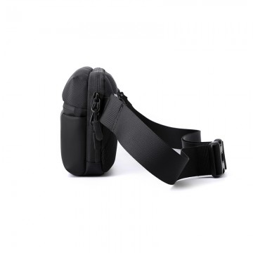 Сумка бананка на пояс WePower черная фото