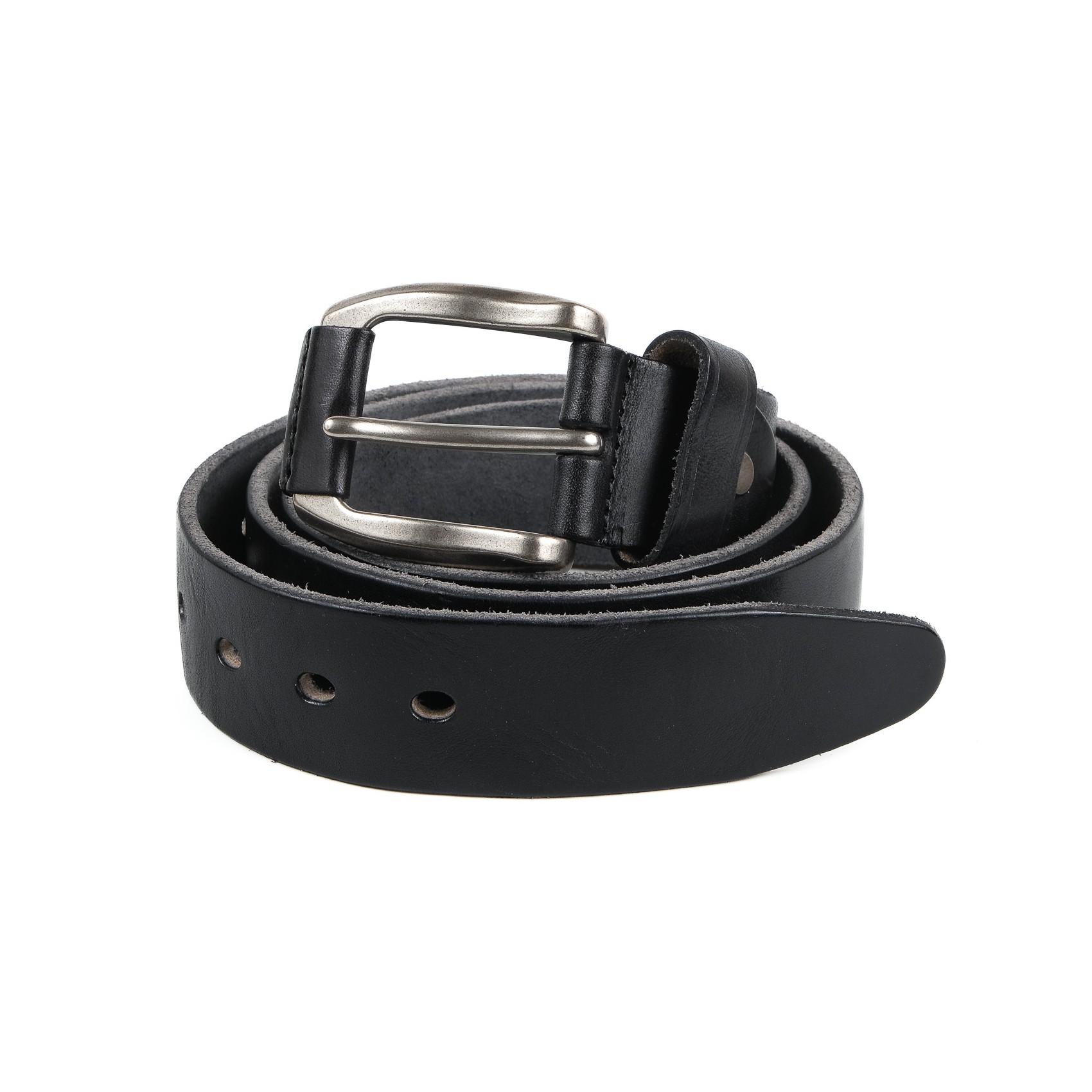 Чоловічий шкіряний ремінь Hermann чорний