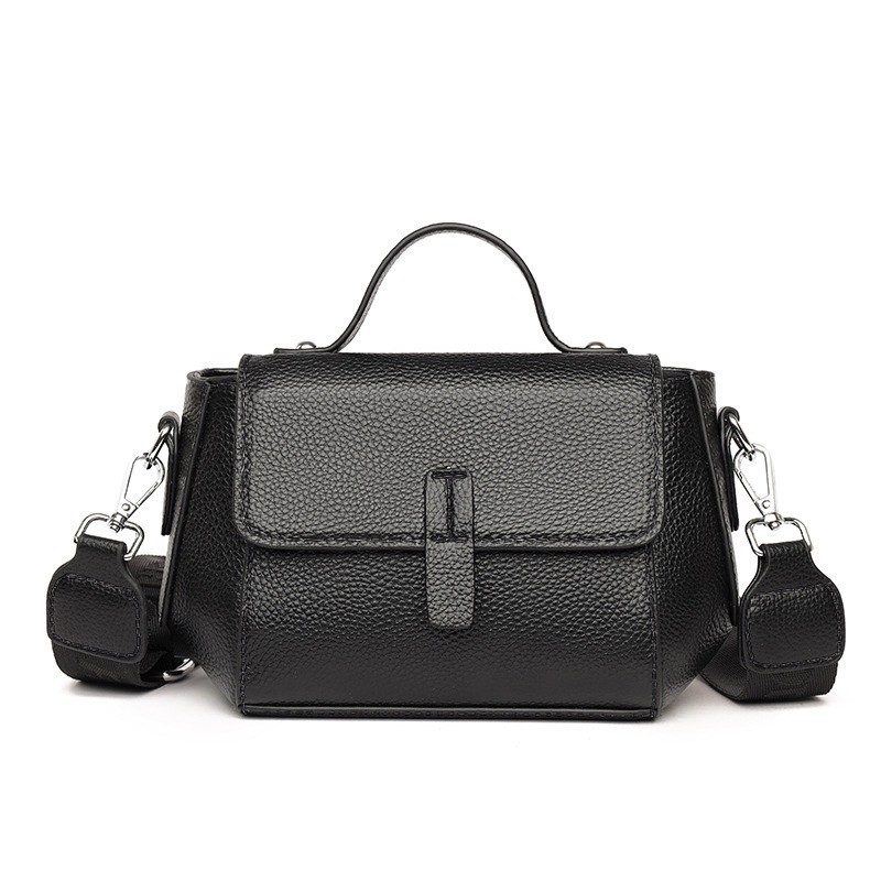 Женская кожаная сумка Denise черная