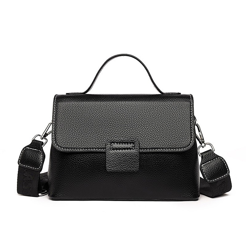 Жіноча шкіряна сумка Charlotte чорна