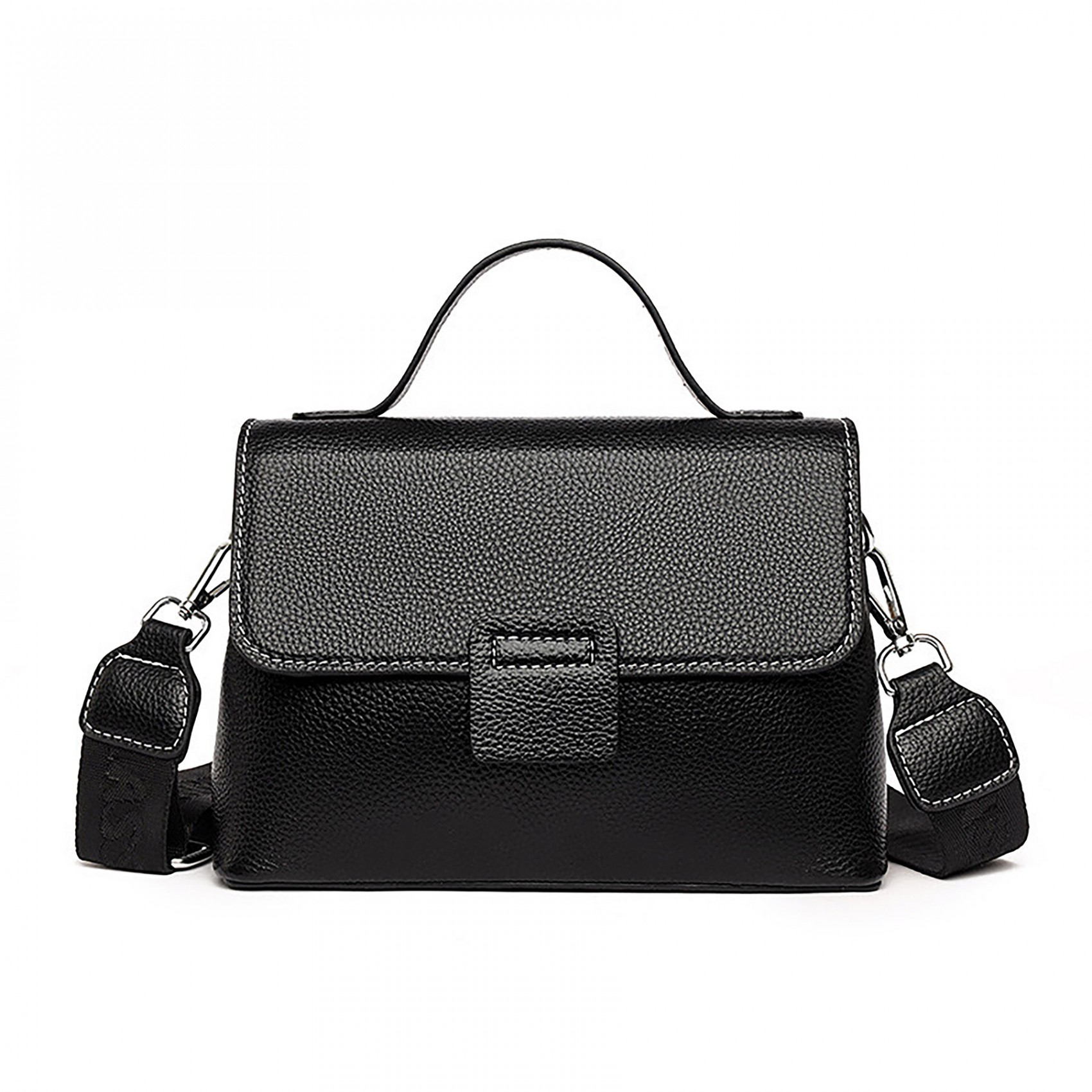 Жіноча шкіряна сумка Charlotte чорна