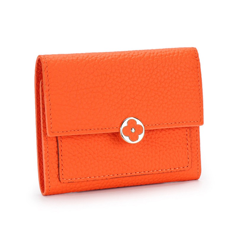 Жіночий шкіряний гаманець Whitney помаранчевий