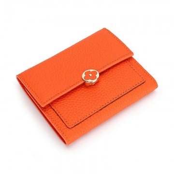 Женский кожаный кошелек Whitney оранжевый фото