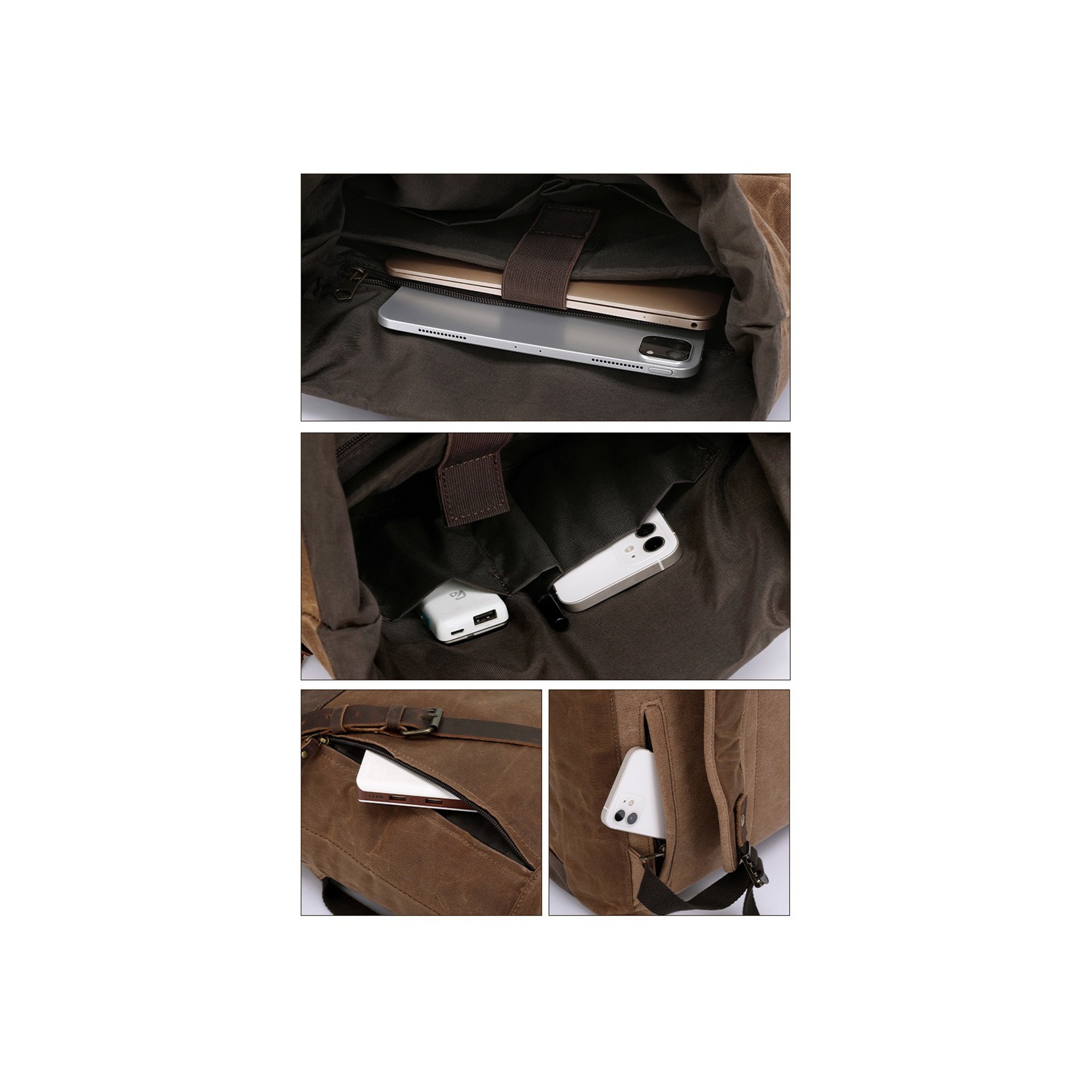 Мужской городской рюкзак Howard коричневый