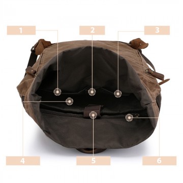 Чоловічий міський рюкзак Howard коричневий фото