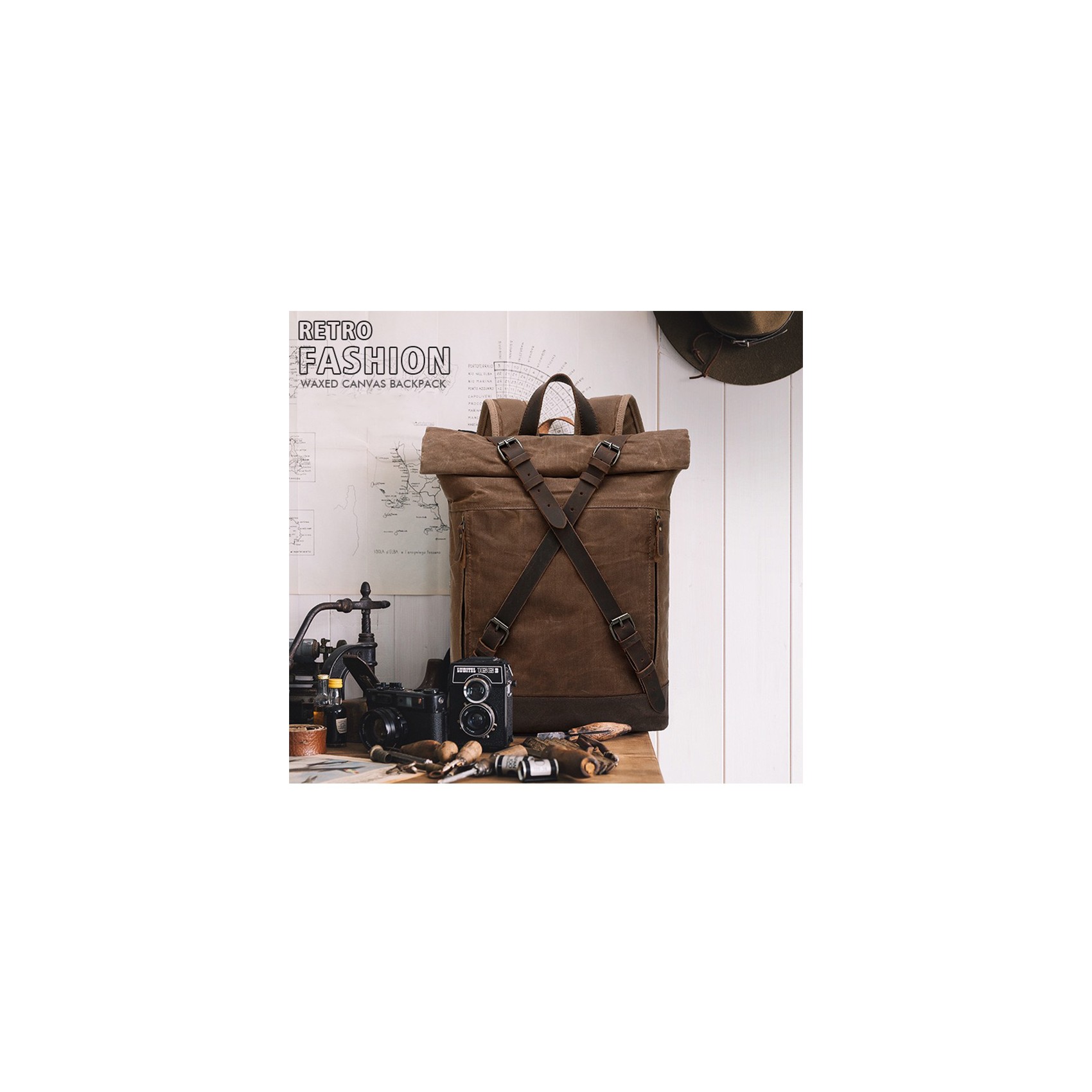 Чоловічий міський рюкзак Howard коричневий