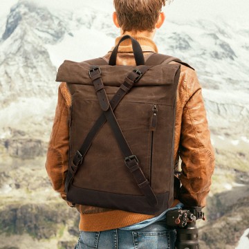 Мужской городской рюкзак Howard коричневый фото