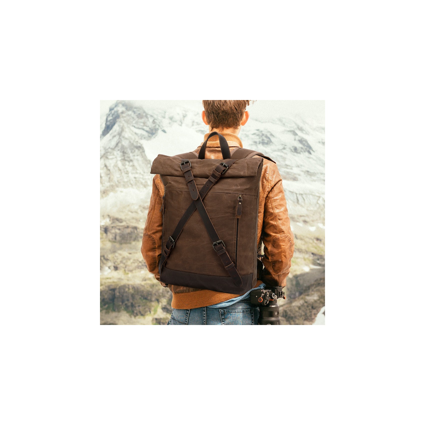 Мужской городской рюкзак Howard коричневый