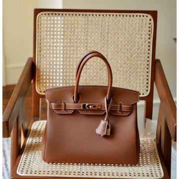 Женская кожаная сумка Brigitte 30 коричневая фото