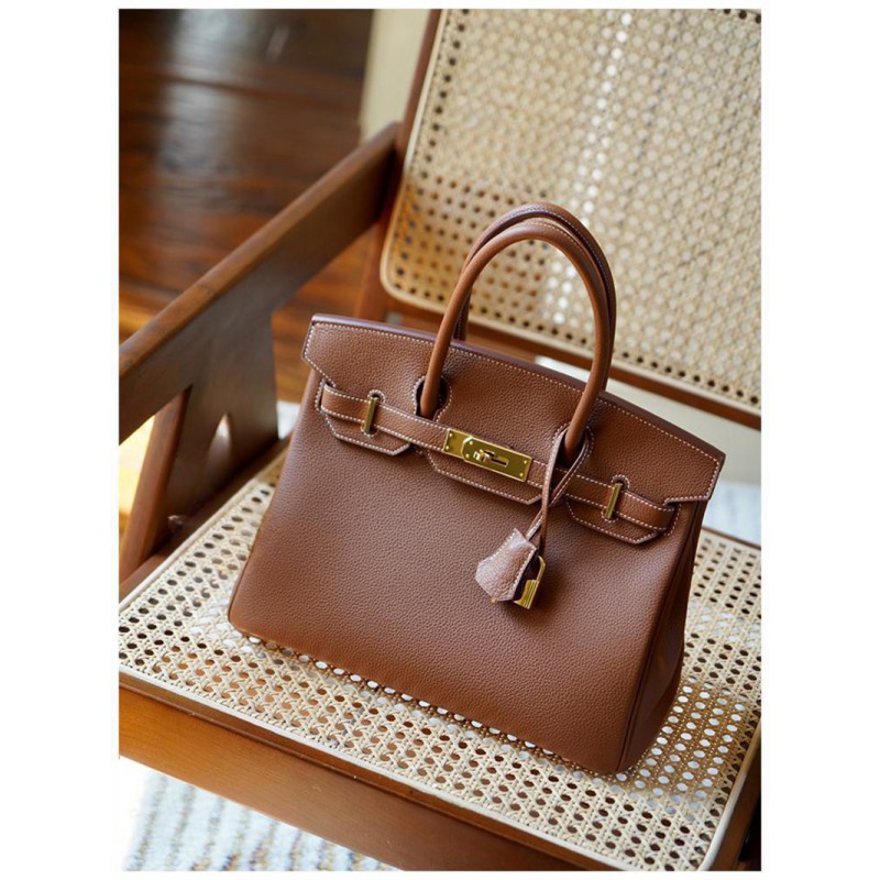 Женская кожаная сумка Brigitte 30 коричневая - 6 фото