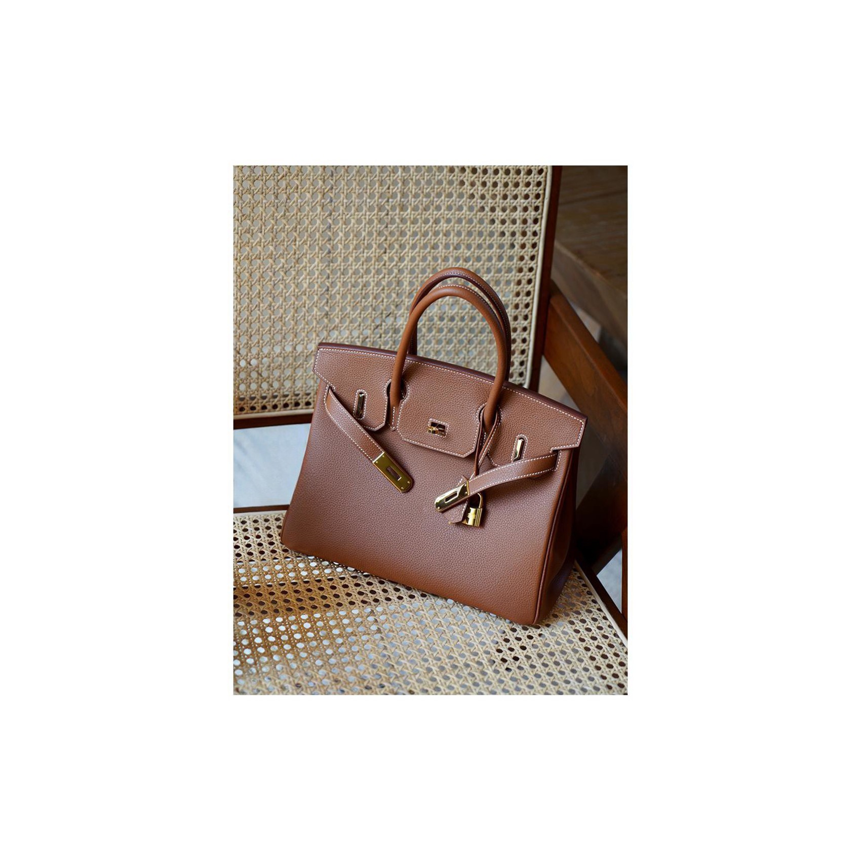 Жіноча шкіряна сумка Brigitte 30 коричнева