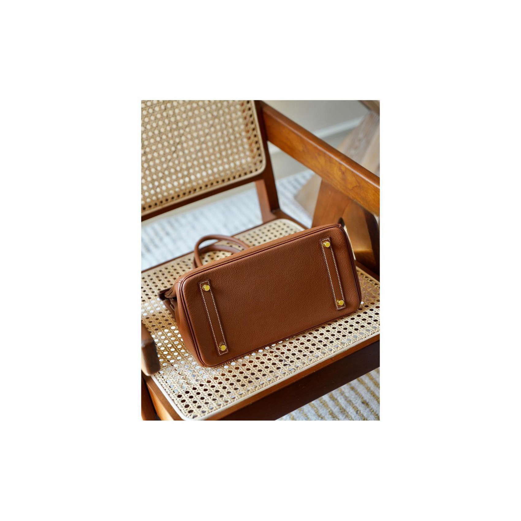 Женская кожаная сумка Brigitte 30 коричневая