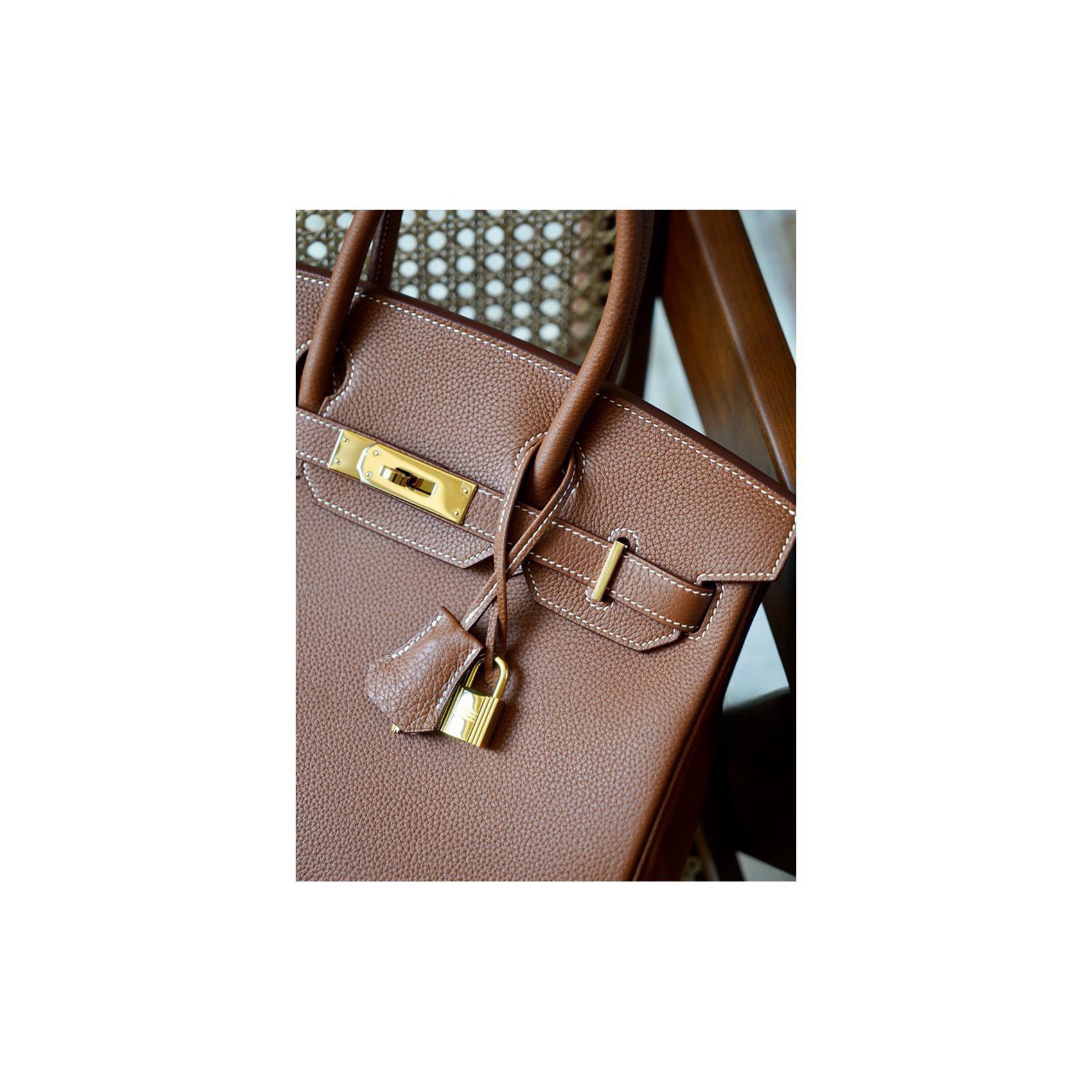 Женская кожаная сумка Brigitte 30 коричневая