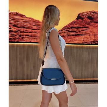 Женская сумка через плечо Elodie синяя фото