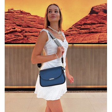 Женская сумка через плечо Elodie синяя фото